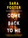 Come Back to Me